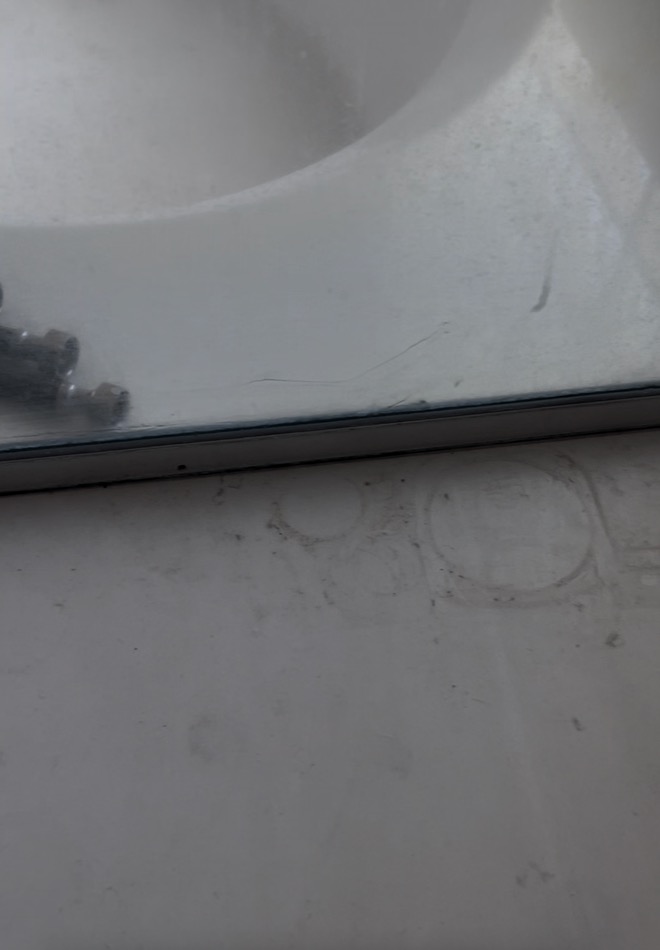 Toilet base detail — before professional cleaning